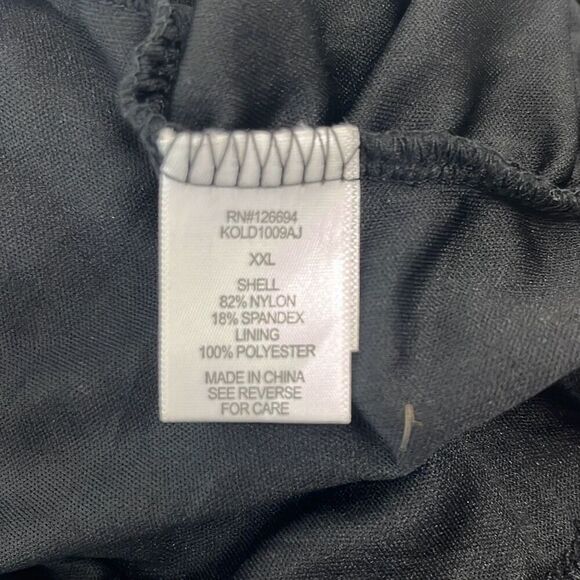 Live to Be Spoiled XXL Black Swiss Dot Lace Ruched Bodycon Dress NEW LBD Sexy - Picture 8 of 12